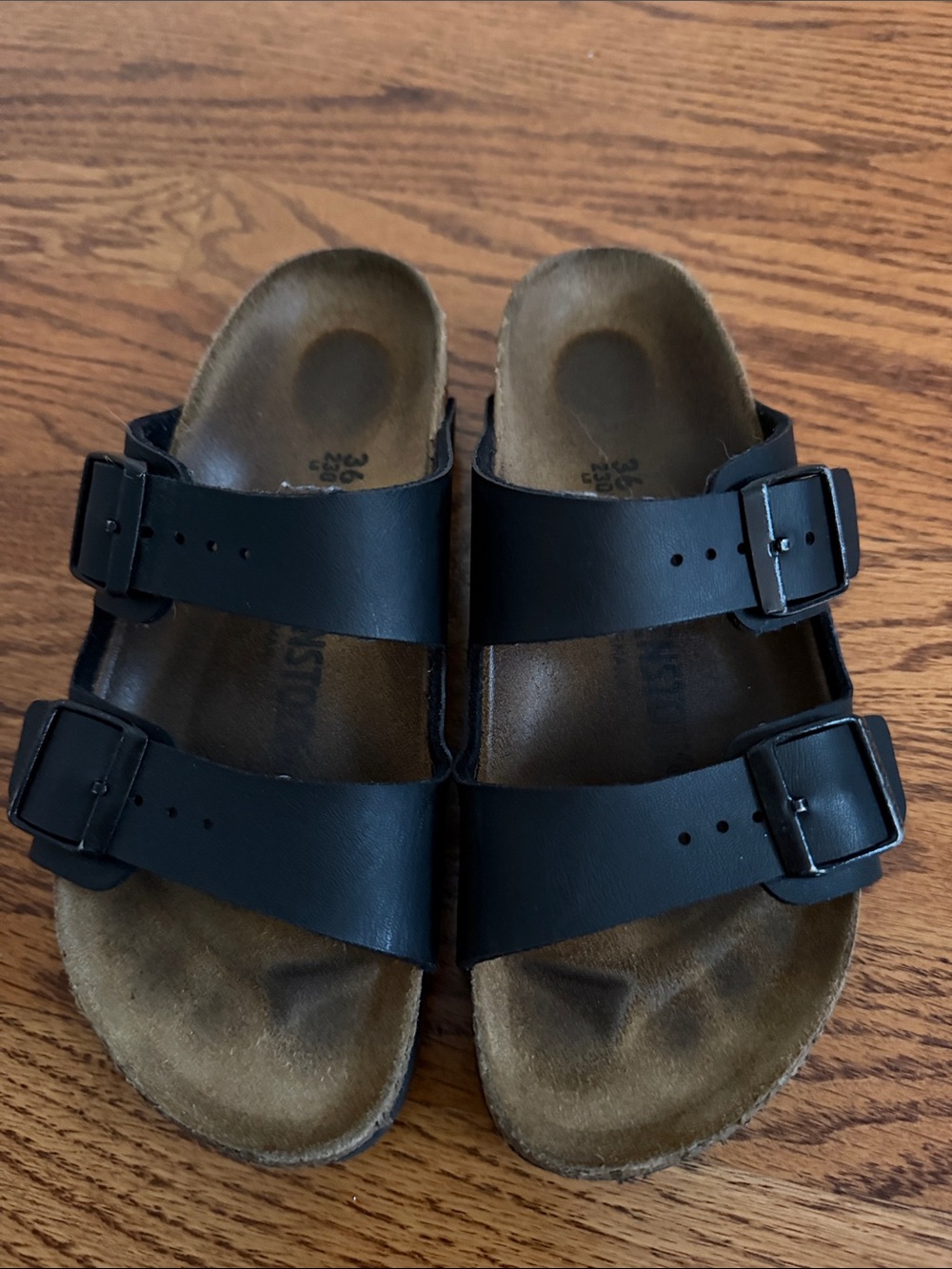 Birkenstock Kids Black Double-Strap Buckle Sandals